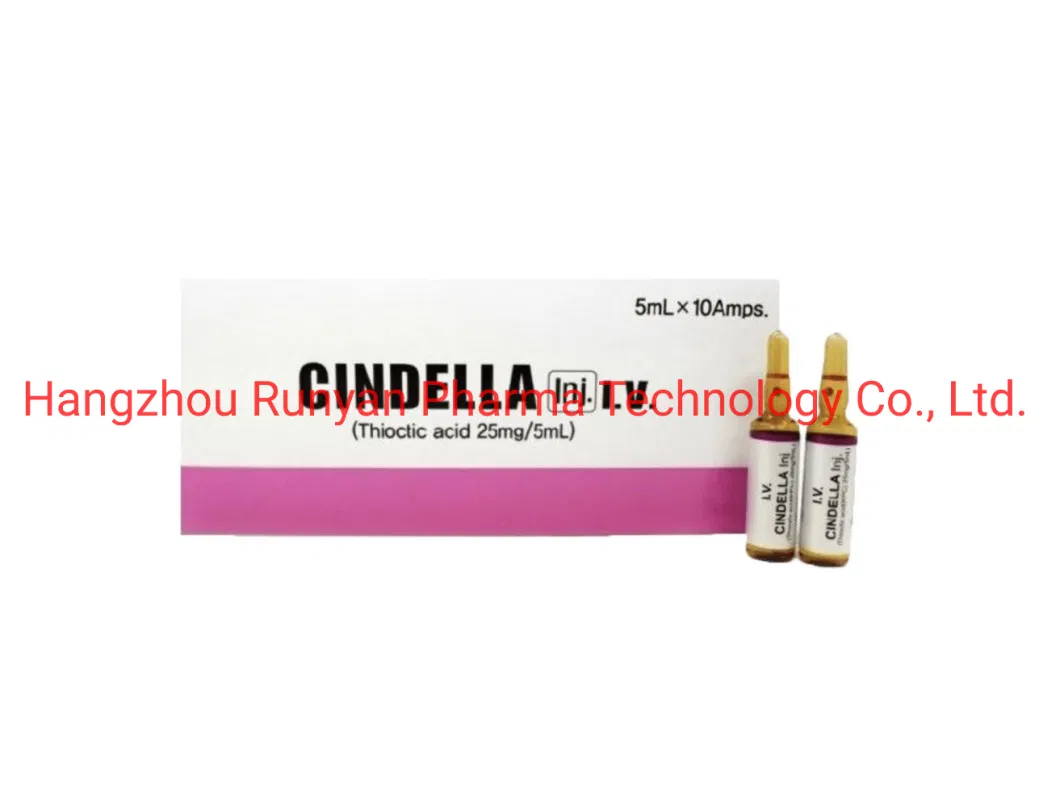 Cindella Thioctic Acid Injection 25mg/5ml Vitamin C Glutathione