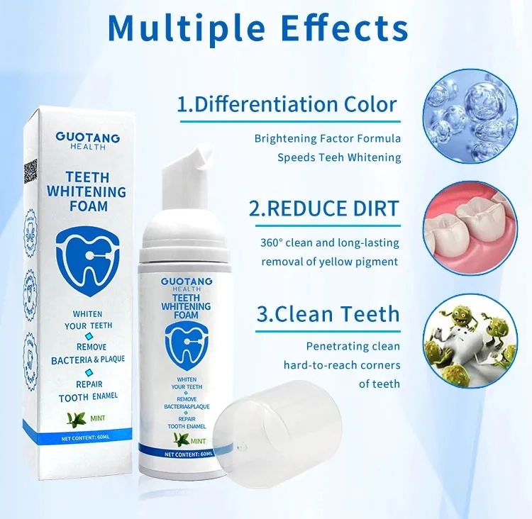 Toothpaste Tooth Mousse Cleaning Paste Private Logo Label Cleansing Teeth Whitening Foam