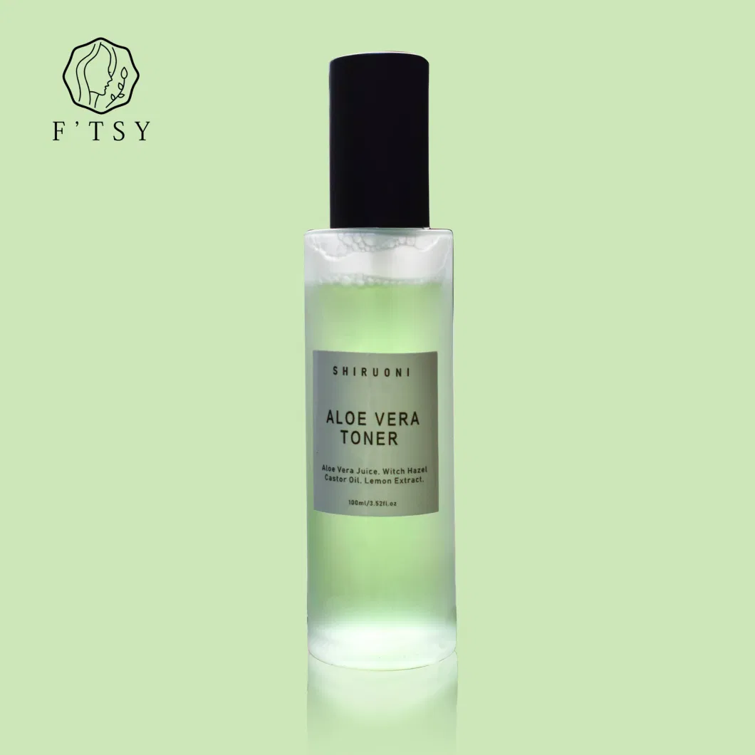 High Quality OEM Skincare Vegan Organic Hydrating Rejuvenating Moisturizing Facial Aloe Vera Face Toner Mist Spray