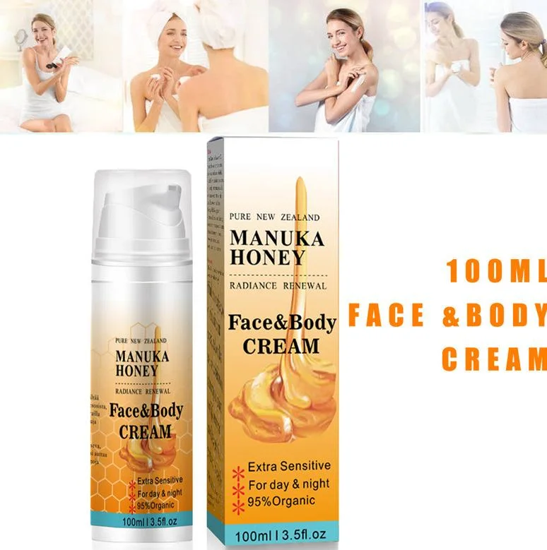 100g Manuka Honey Face Cream Smooths Hydrating Moisturizing 95% Organic Body Cream Tighten Lines Dry Improve Enhance Beauty