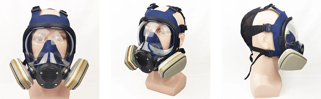 Black Full Face Protection Civilian Ozone Mf22 Gas Mask Nuclear with Cartridge