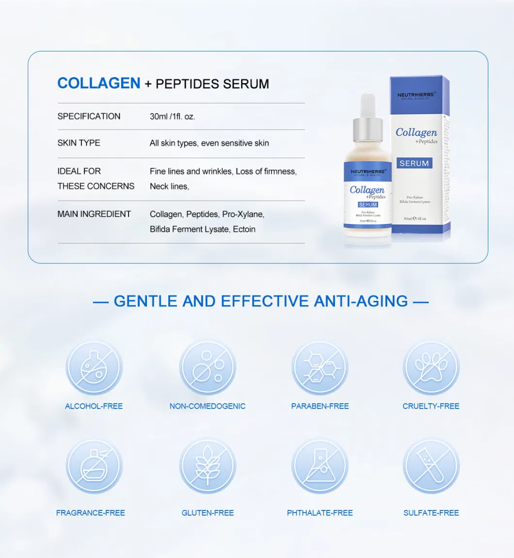 New Product Skin Booster Anti-Aging Firming Collagen Peptide Serum