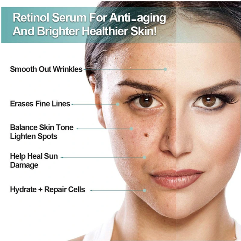 Private Label Anti Aging Brightening Retinol Serum for Skin Repair