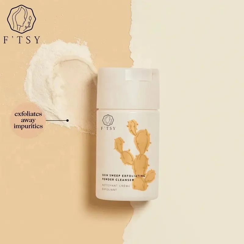 OEM Natural Daily Pore Shrinking Facial Washing Brightening Cleaning Enzyme Exfoliating Powder Cleanser