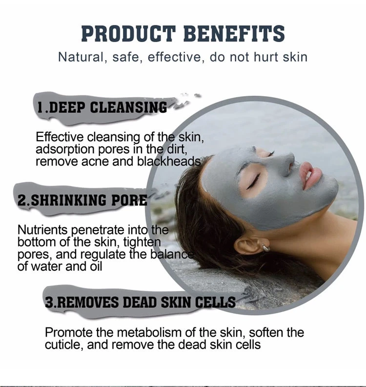 Herbal Dead Sea Clay Mud Face Mask Deep Cleaning Shrinking Pore