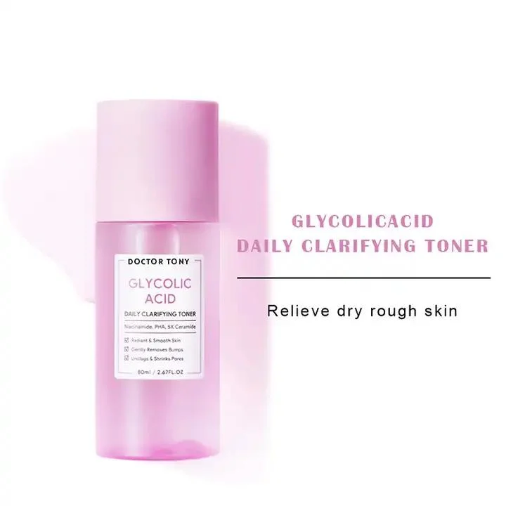 Hot Selling Private Brand Facial Toner Exfoliation Skin Care Moisturizer Soothes Rejuvenates Glycolic Acid Face Toner