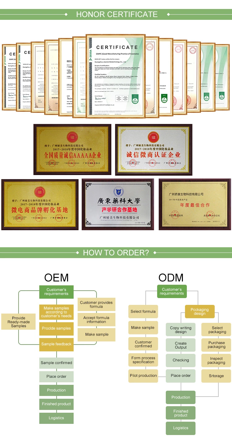 OEM Custom Natural Nourishing Cleansing Alcohol-Free Whitening Face Cream