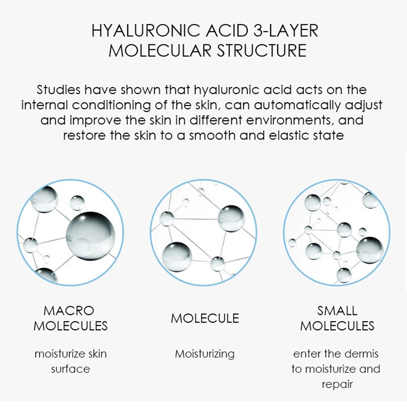 Private Label Natural Hyaluronic Acid Serum Ficial Hydrating Moisturizied Brightening Wholesale Face Serum