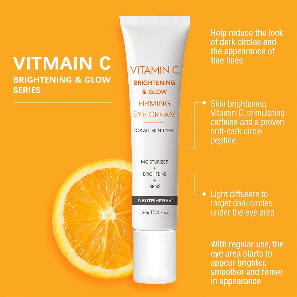 Hot Selling OEM Vitamin C Removing Dark Circle Anti-Wrinkle Brightening Collagen Eye Cream