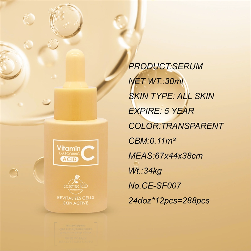 CE Logo Vitamin C Serum for Face Skin Care Cleanser Active Formula Antioxidant Serum Brightening Revitalizer Anti Aging Serums