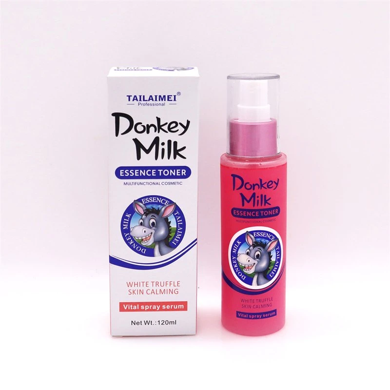 Tailaimei Manufacturer Donkey Milk Vitamin E Collagen Facial Toner Face Spray Anti-Aging Skin Care Essence Skin Toner