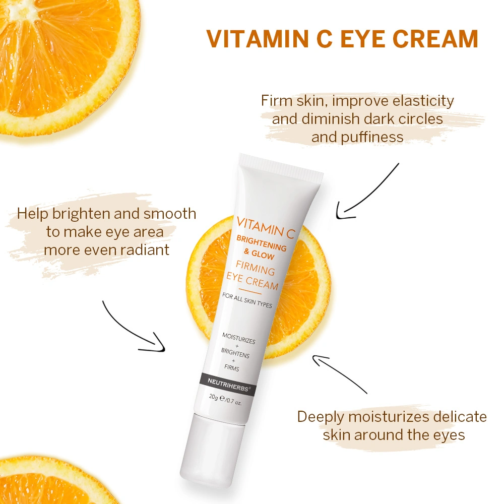 Hot Selling OEM Vitamin C Removing Dark Circle Anti-Wrinkle Brightening Collagen Eye Cream