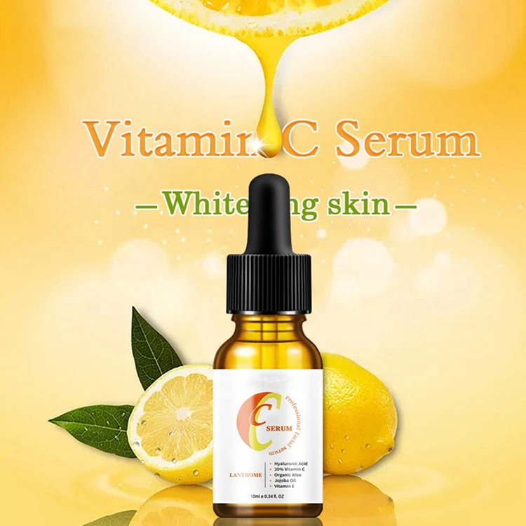 Custom Logo Anti-Aging Lighting Skin Whitening Moisture Vitamin C Serum for Face