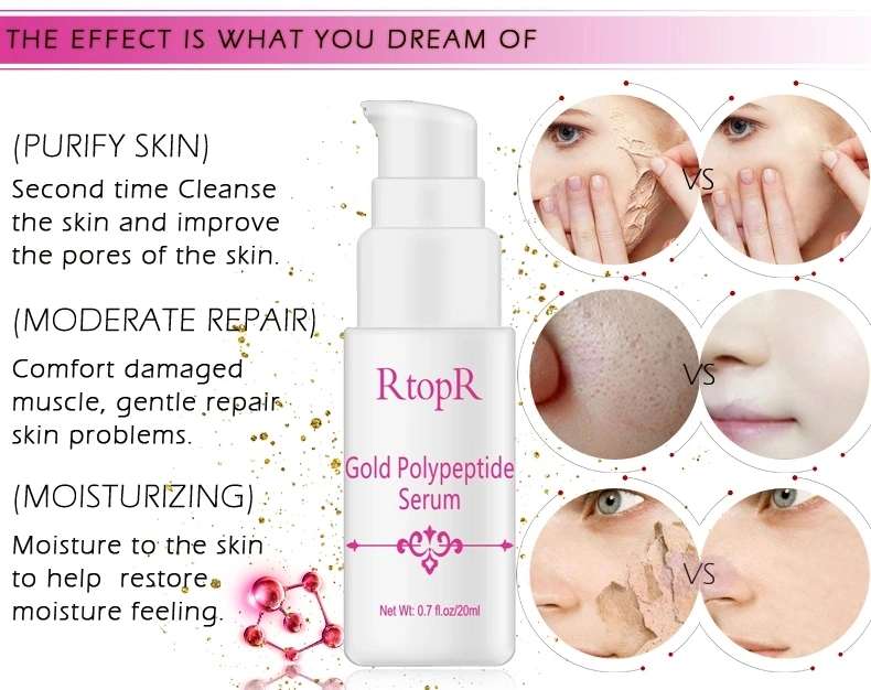 Rtopr Skin Care Anti Aging Whitening Anti Wrinkle Repair Liquid Gold Polypeptide Facial Serum