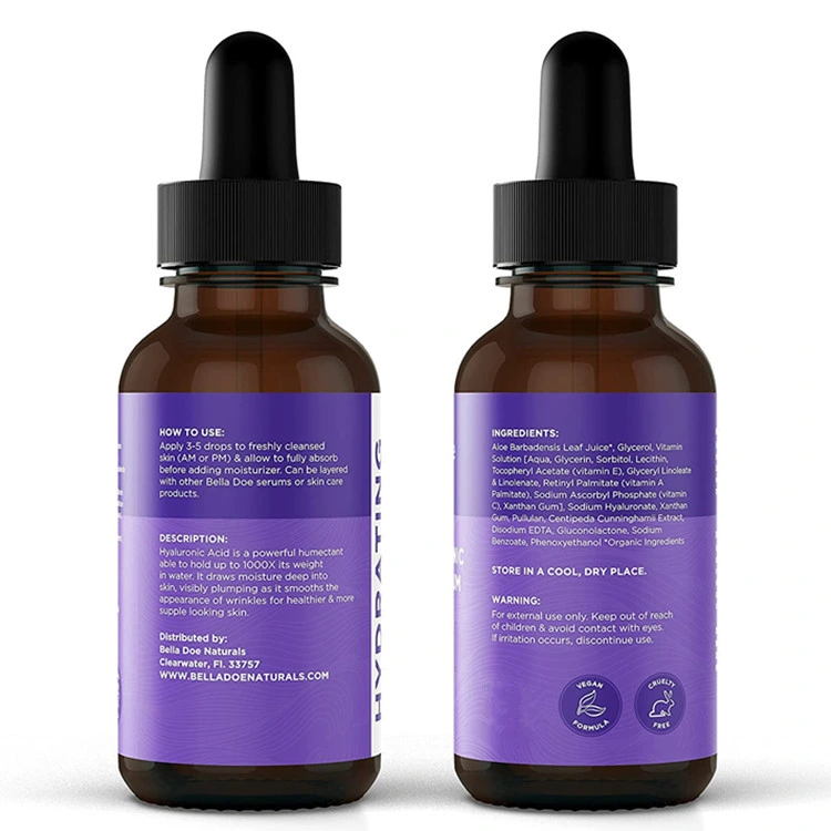 Private Custom Hyaluronic Acid Serum for Dry Skin/Oily Skin Control