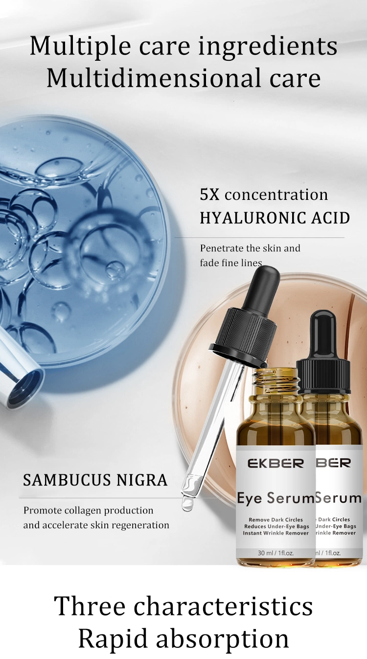 Remove Dark Circles Lift Firm Brightening Hyaluronic Acid Anti Aging Eye Serum