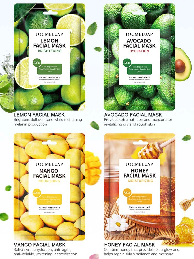 Skin Care Natural Organic Fruit Aloe Vera Whitening Hydrating Anti Wrinkle Repair Moisturizing Facial Mask