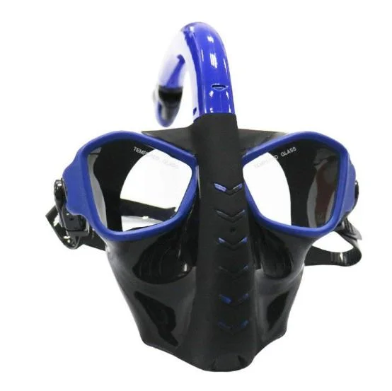 Scuba Diving Equipment Full Dry Silica Gel Full Face Snorkeling Mask with Anti-Fog Tempered Glasses