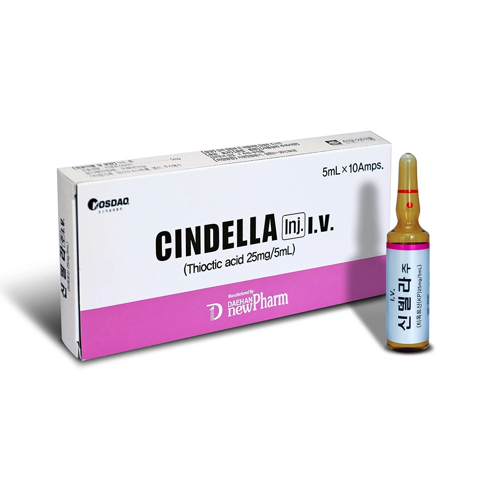 Luthione Cindella Ascorbic Acid Vitamin C Skin Whitening Injection for IV Injection