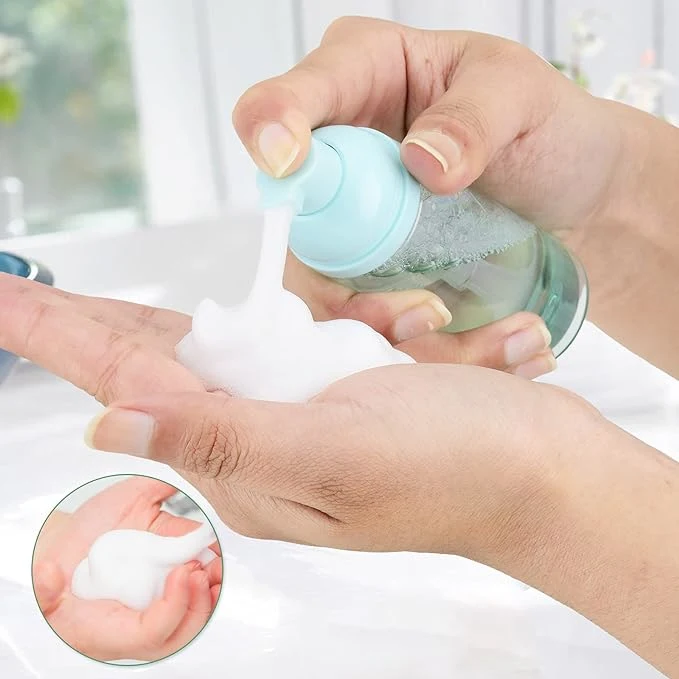 Popular Mousse Plastic Hand Foam Pump with Clip Lock for Facial Cleanser