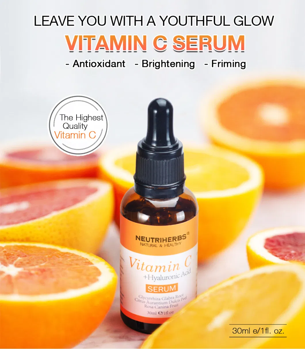 Private Label Cosmetics Skin Care Brightening Lightening Whitening Vitamin C Face Serum