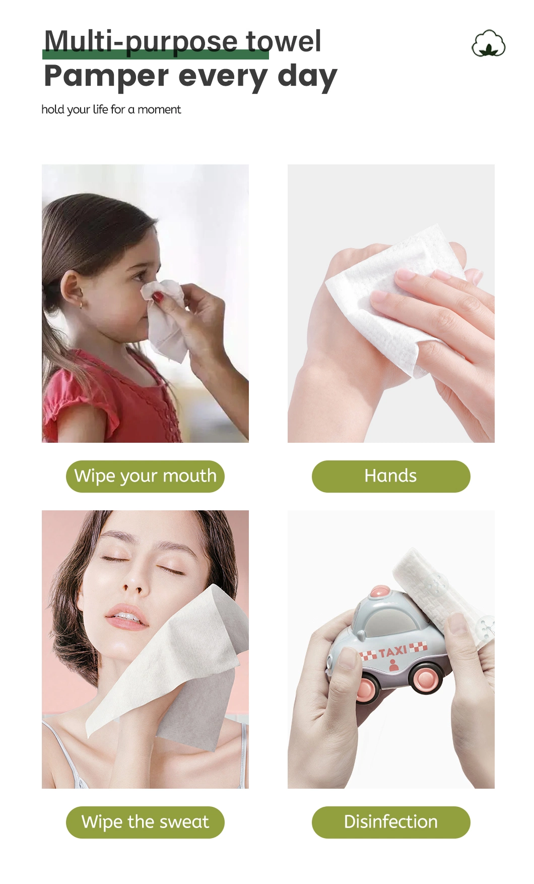 Ulive Wholesale Customizable Disposable Female Makeup Remover Adult Wipes