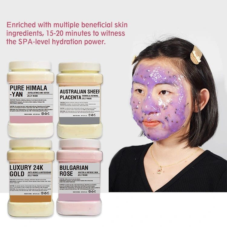 Natural Moisturizing Salon Soft Powder Face Beauty Facial Peel off Jelly Mask for Women