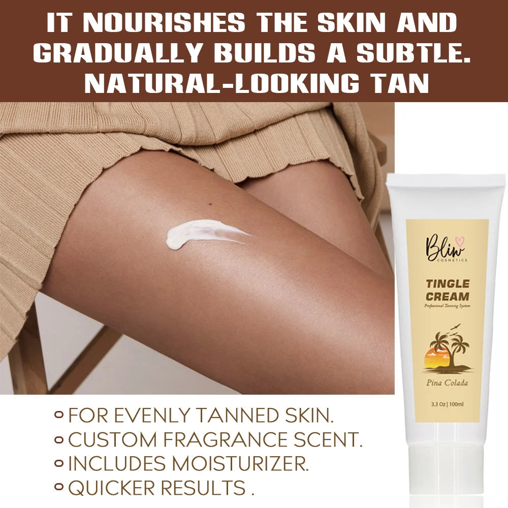 Comstics Skin Care to Accelerate Tan Dark Sunbed Tanning Tingle Cream