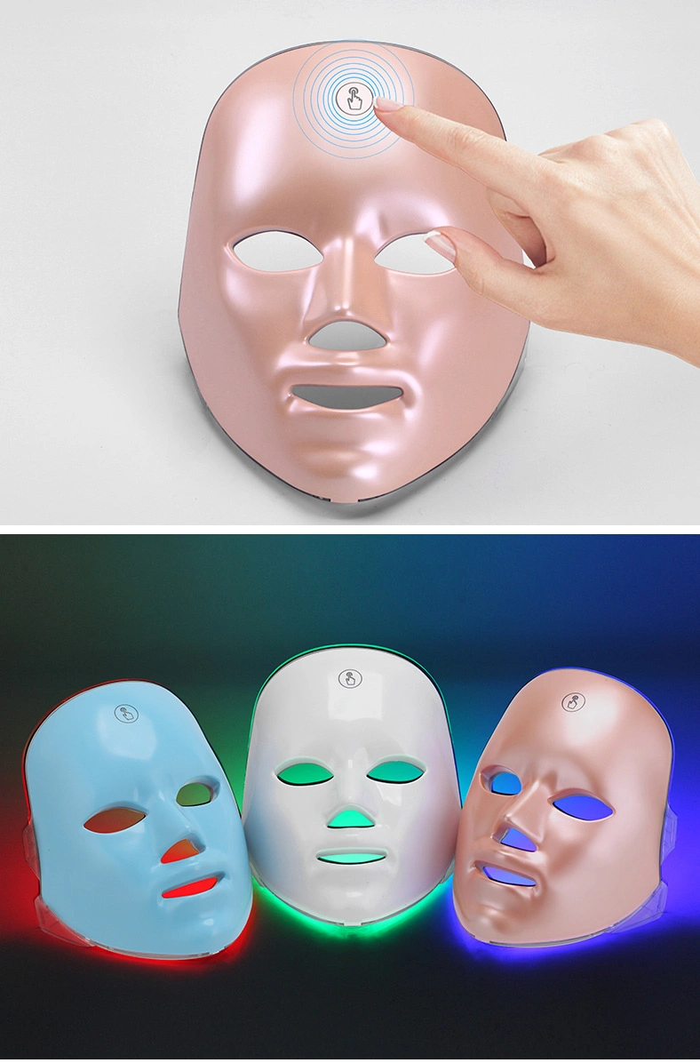 OEM Rose Facial Mud Mask Skincare Product Custom Set Packaging Project E Beauty LED Facial Skin Care Mask