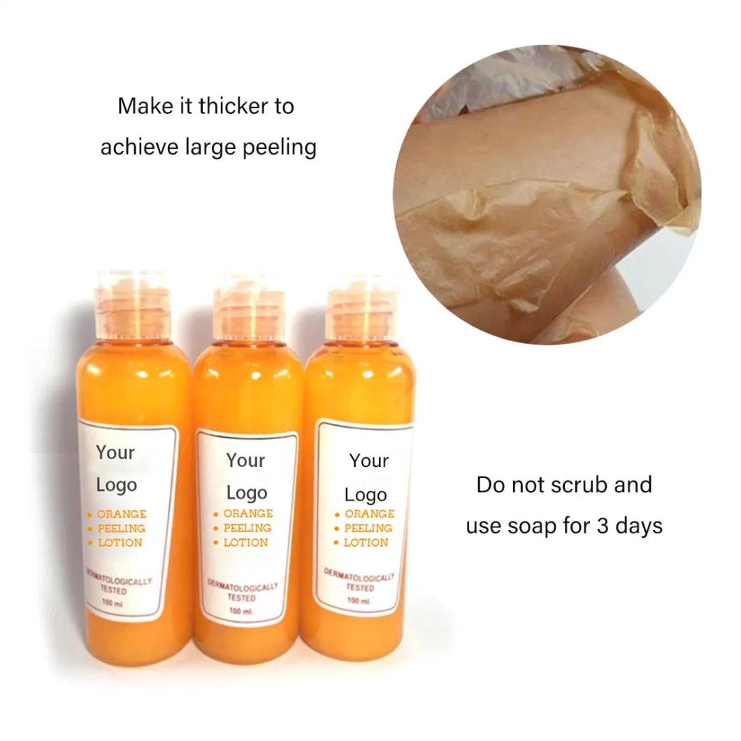 Exfoliating Body Lotion Black Skin Whitening Lightening Orange Peeling Lotion