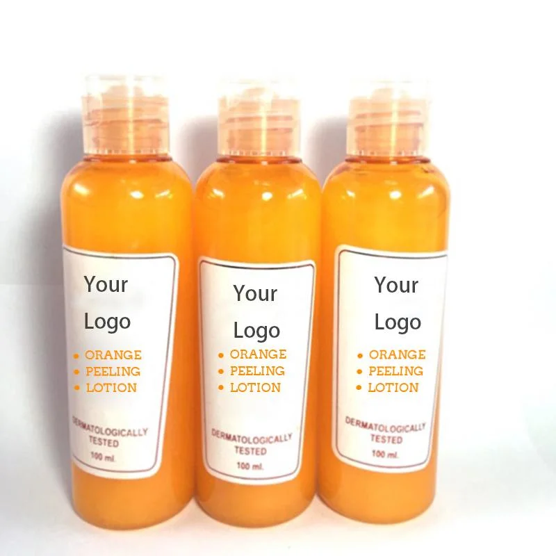 Exfoliating Body Lotion Black Skin Whitening Lightening Orange Peeling Lotion