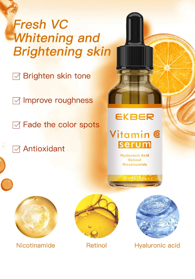 Hot Selling Ekber Anti-Wrinkle Serum Face Care Nicotinamide Skin Care Retinol Brightening Face Vitamin C Serum