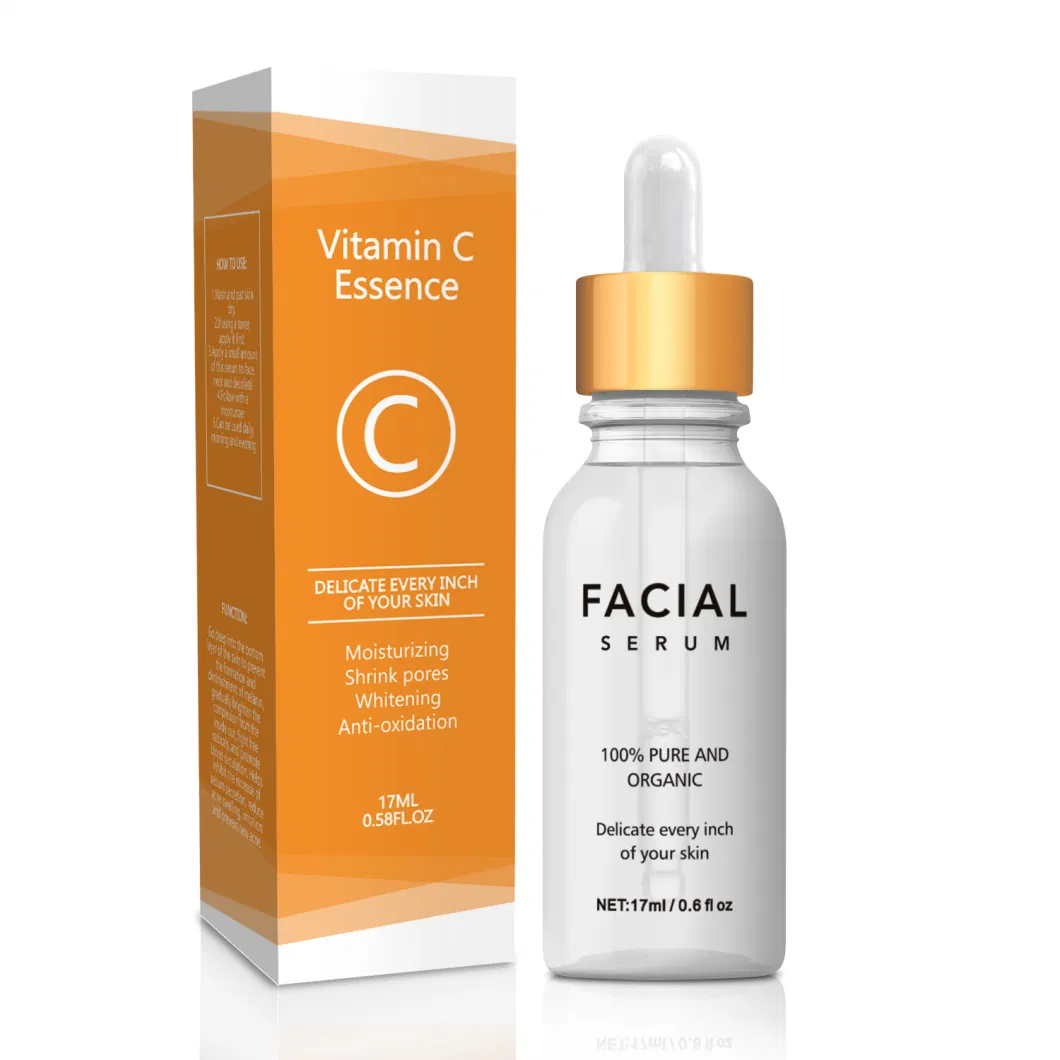 Private Label Facial Vitamin C with Anti Wrinkle Hyaluronic Acid Brightening Serum for Face