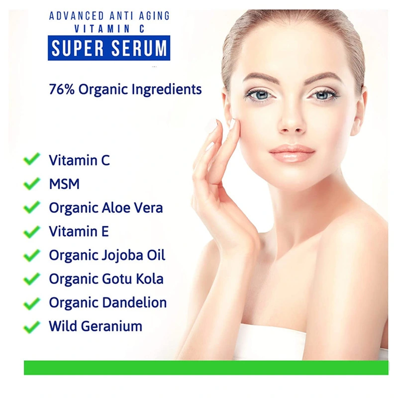 Organic Collagen Anti Aging Firming Vitamin C Super Serum for Face