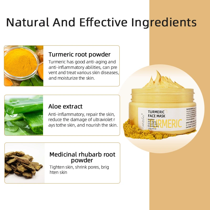 120g Repair Turmeric Mud Mask Hydrating Mask