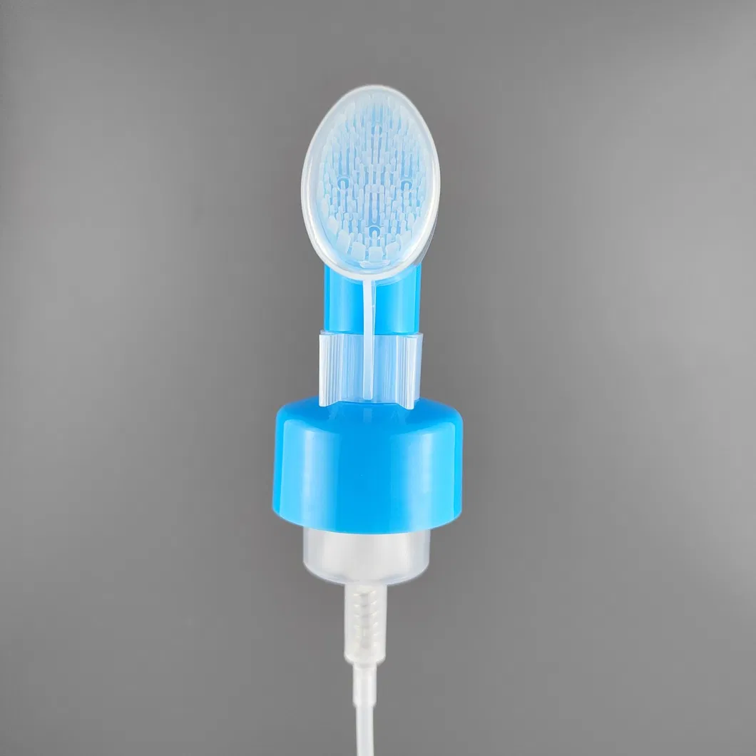 Popular Mousse Plastic Hand Foam Pump with Clip Lock for Facial Cleanser