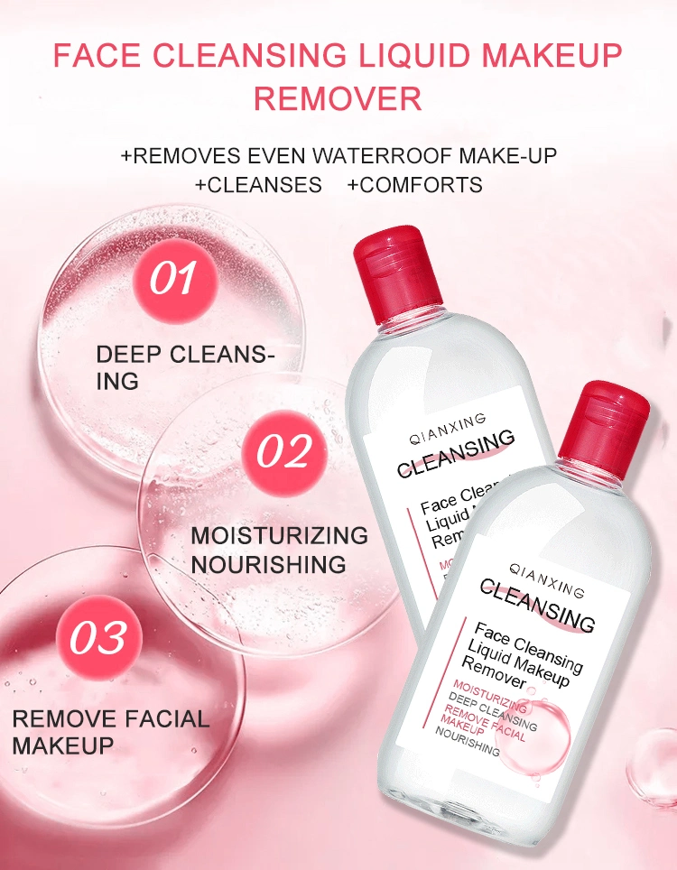 Beauty Cleansing Water Liquid Oil Free Makeup Remover Cleansing