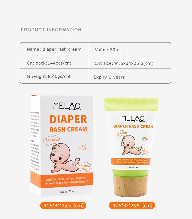 Baby Diaper Rash Cream Natural Skin Care Butter Moisturizer