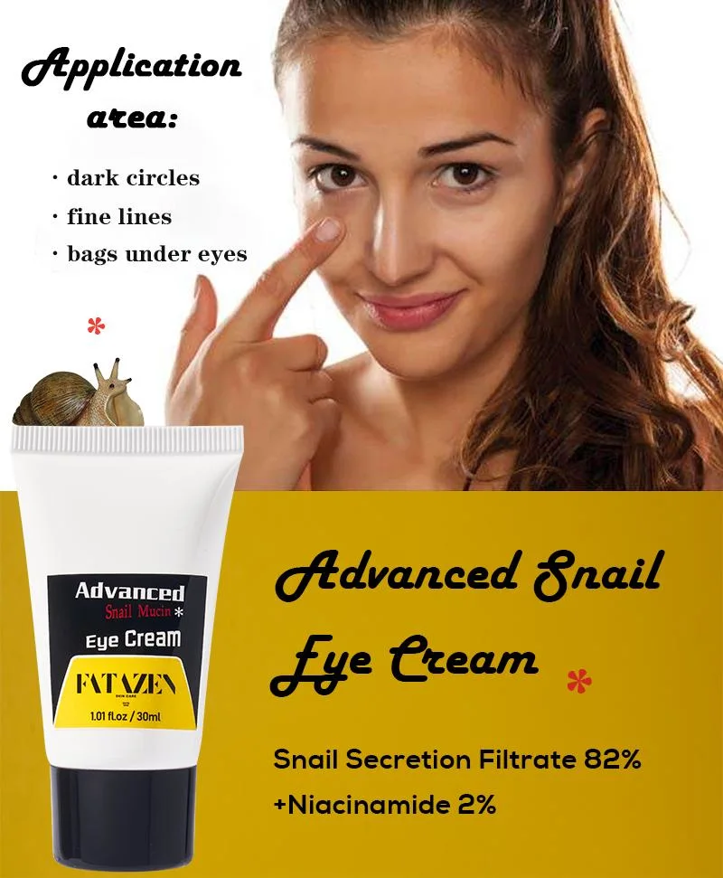 Dark Circles Removal Snail Lifting Anti Aging Wrinkles Tightening Firming Eye Cream