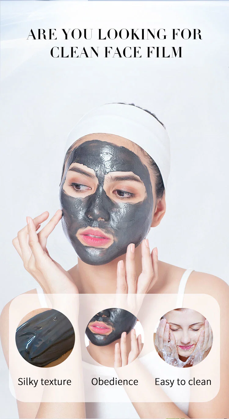 Beauty Mascarillas Whitening Hydrogel Black Facial Mask Pore Cleanser Hydro Bamboo Charcoal Jelly Face Mask