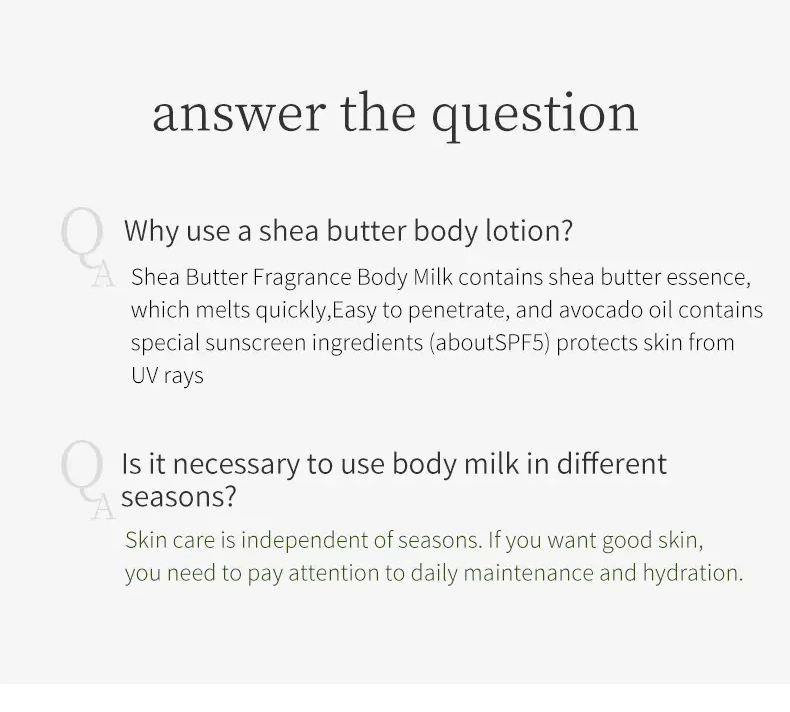 Private Label Organic Brightening Milk Body Lotion Avocado Body Milk Lotion