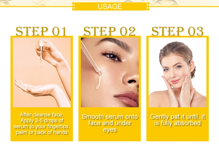 Wholesale Face Care Cosmetic Natural Vitamins C Brightening Facial Essence Face Serum