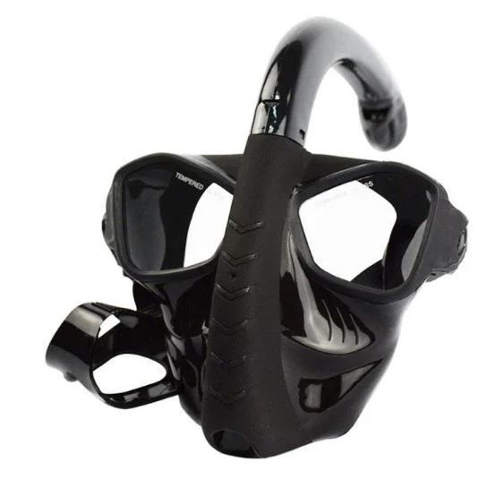 Scuba Diving Equipment Full Dry Silica Gel Full Face Snorkeling Mask with Anti-Fog Tempered Glasses