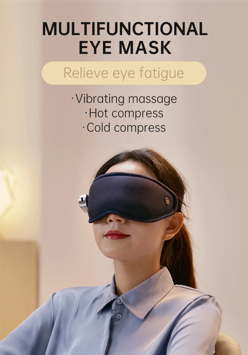 Electric Heating Eye Mask Vibration Eye Massager Cool Warm Compress Sleeping Mask Relieve Fatigue