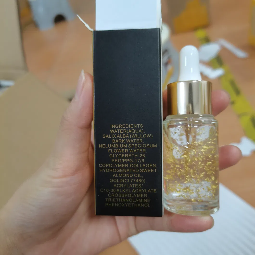 OEM 24K Gold Face Serum Skin Care Moisturizer Whitening Repairing Anti Wrinkle Anti Aging Serum 24K Gold Essences Face Serum