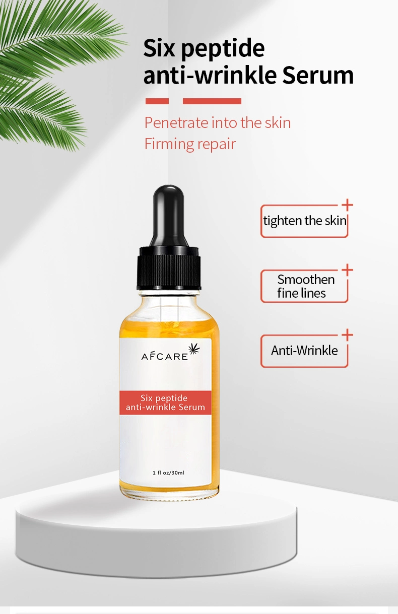 Factory Price Wholesale Pure Hexapeptide Brightening Anti Aging Hyaluronic Acid Serum for Skin Care