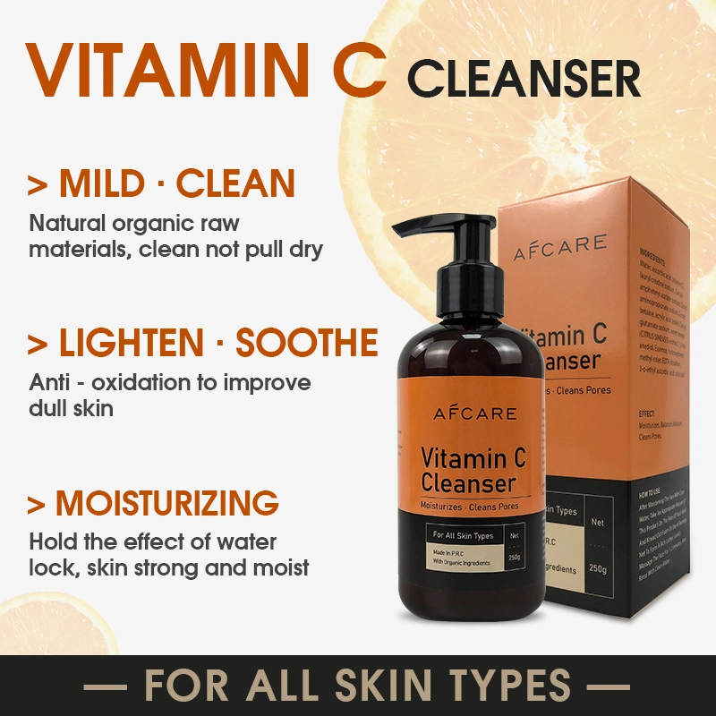 Amino Acid Mild Private Label Cleansing Foam Vc Whitening Cleansing Cleanser