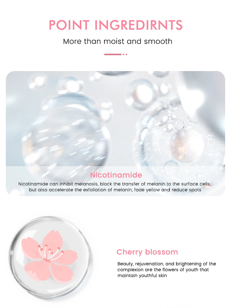 Customize Logo 4 in 1 Power Facial Serum Private Label Skin Facial Care Brightening Hyaluronic Acid Vitamin C