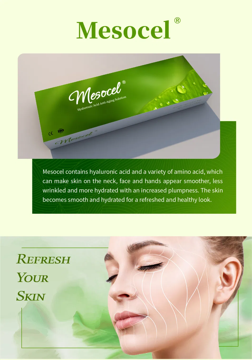 Mesocel Anti Ageing Skin Care Booster Serum Face Glowing for Anti Wrinkle