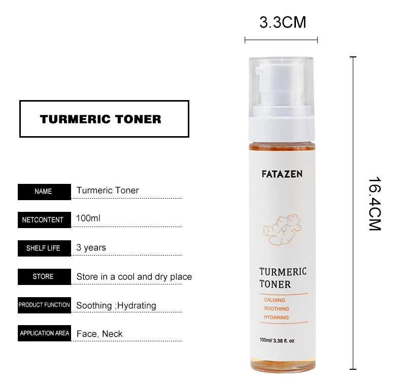 Acne Savior Natural Organic Deep Hydrating Pore Shrinking Turmeric Facial Toner spray